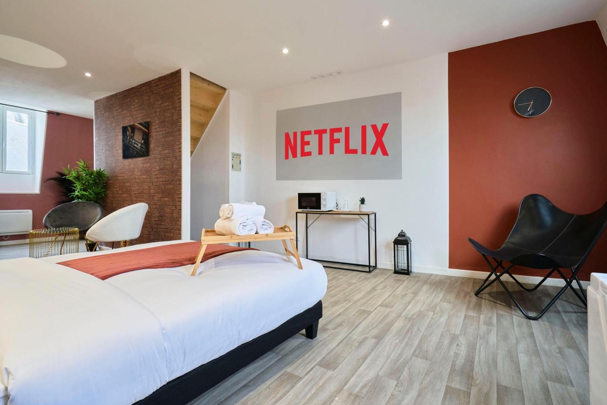 Ng Suitehome - Lille I Roubaix Centre I Grand Place - Balneo - Netflix - Wifi Exteriör bild